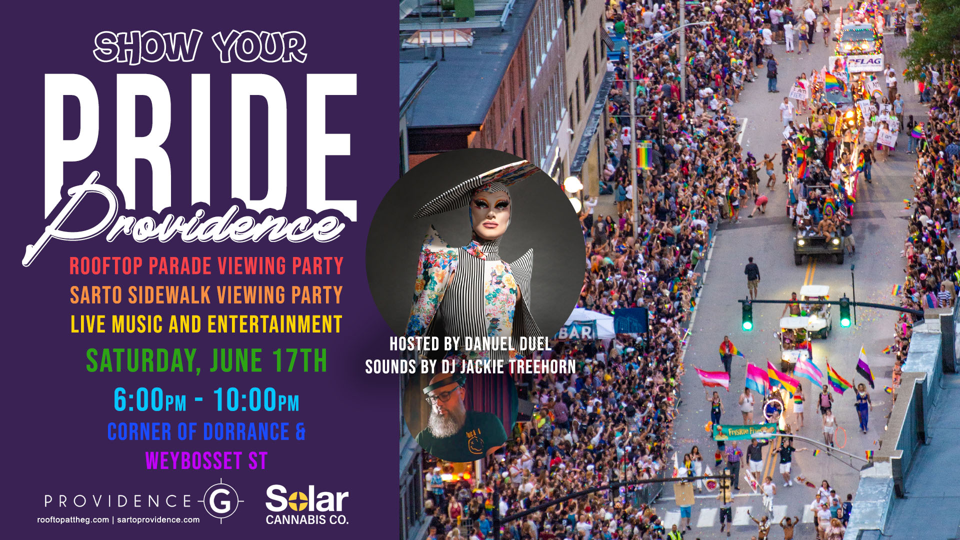 PRIDE Parade Viewing Party Sarto Providence